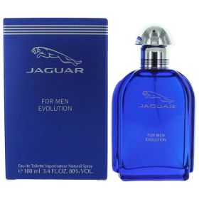 Jaguar Evolution by Jaguar, 3.4 oz Eau De Toilette Spray for Men