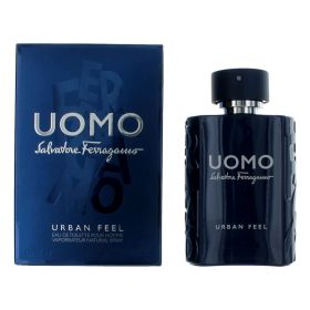 Uomo Urban Feel by Salvatore Ferragamo, 3.4 oz Eau De Toilette Spray for Men