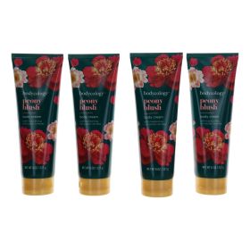 Peony Blush by Bodycology, 4 Pack 8 oz Moisturizing Body Cream for Women