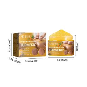 EELHOE Turmeric Body Scrub Lightens Acne Marks, Moisturizes, Refreshes, Smoothes, Rejuvenates, Cleanses & Exfoliates Body Scrubs