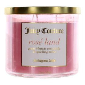 Juicy Couture 14.5 oz Soy Wax Blend 3 Wick Candle - Rose Land