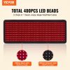 VEVOR Red Light Therapy Mat for Body, 400PCS 3-Chip LED Light Therapy Pad with Controller, 10Hz Pulse, 5-30 Min Timer